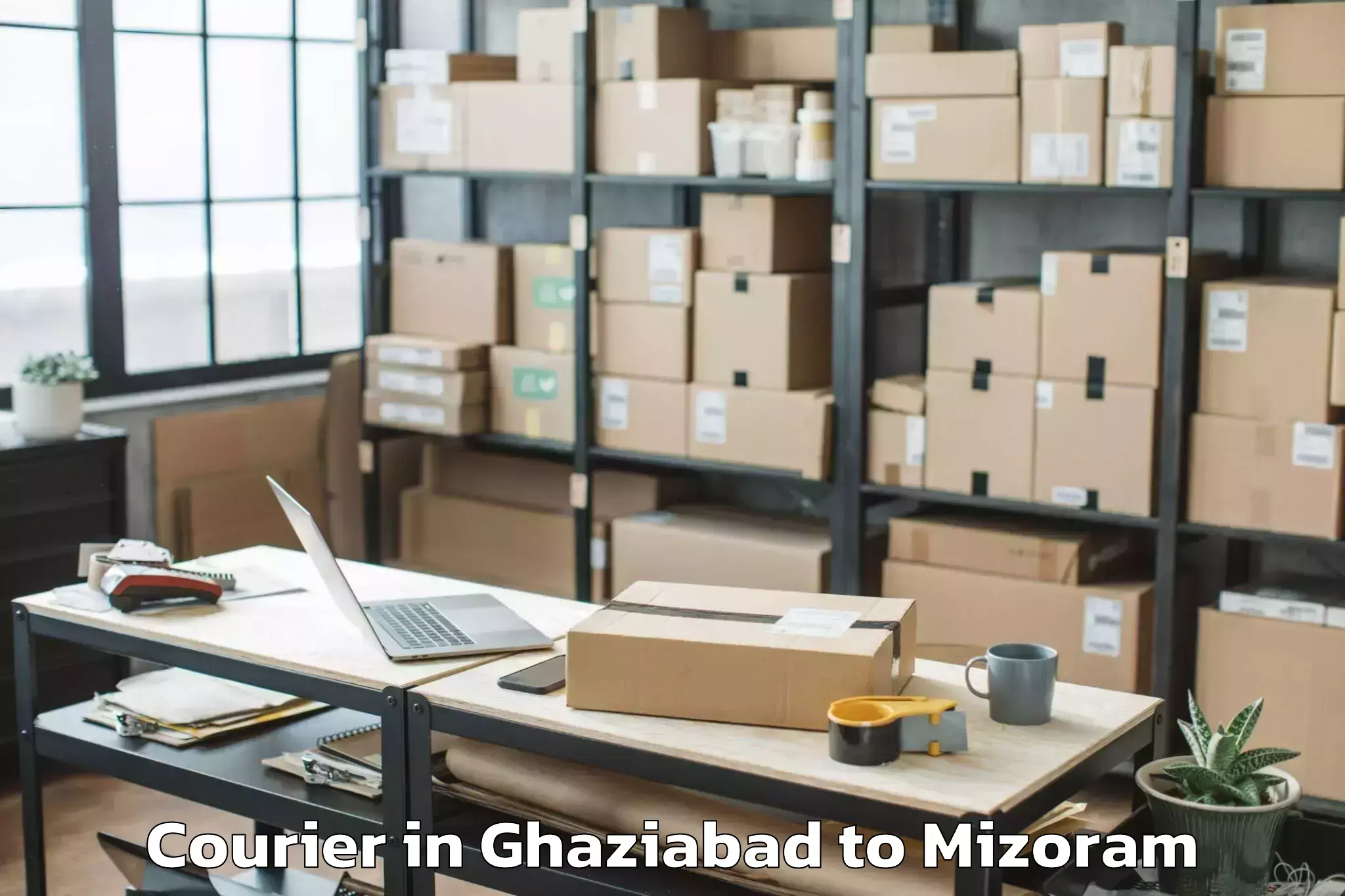 Trusted Ghaziabad to Saitual Courier